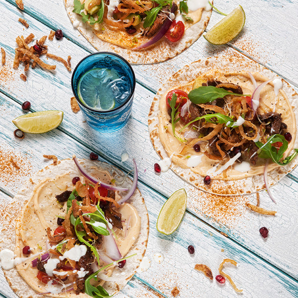 Rosemary and Garlic Basted Sirlin Steak With Fried Onions In Frying Pan