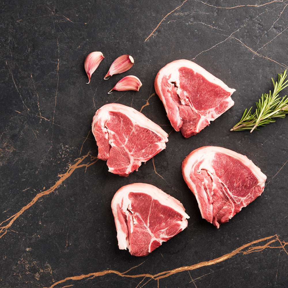 2 Centre loin lamb chops