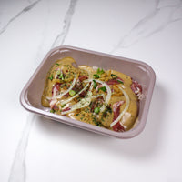 Creamy Peppered Chicken with Bacon & Onion