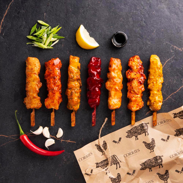 4 Cooked Smokey BBQ Chicken Kebabs