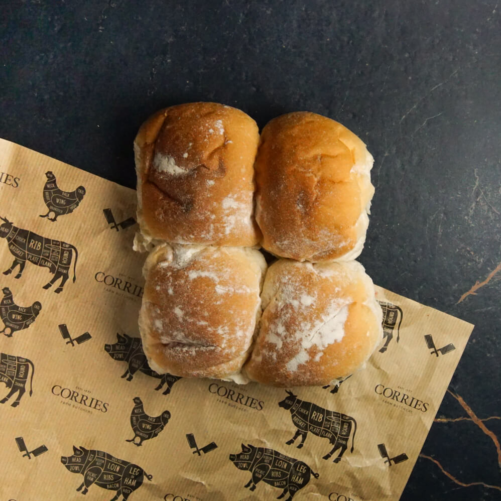 Knotts Floury Baps (Pack of 4)