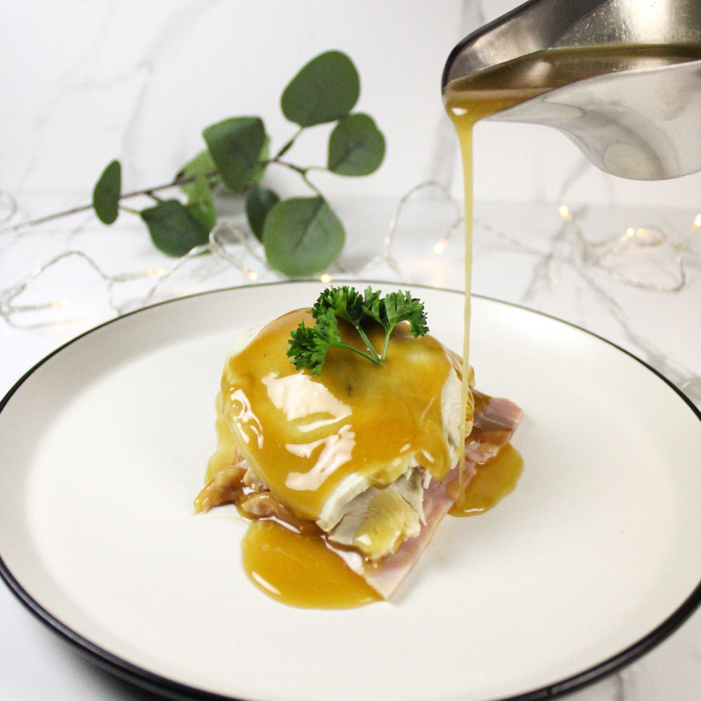 2 Cooked Portions of Stuffed Turkey & Ham